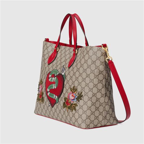 gucci gg supreme soft canvas tote|gucci gg supreme reversible tote.